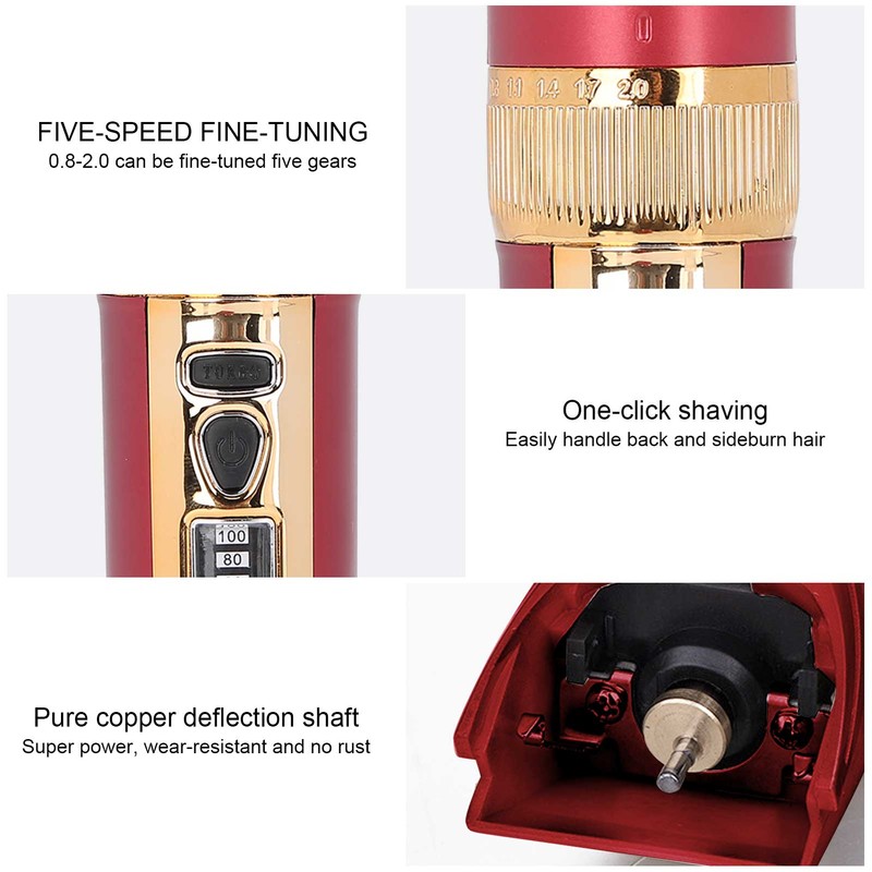 Hair Clipper Kit Rechargeable Men Hair Trimmer Barber Cutter for
