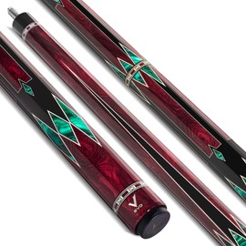 EVO MEG Glassfiber Pool Cue Stick, Low Deflection Pool Sticks with 5/16 * 18 Pin Joint and 12.5mm Tip, Evo tip, Hybrid Pro Taper