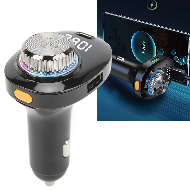Bluetooth Car Adapter FM Transmitter Wireless FM Radio Adapter Dual