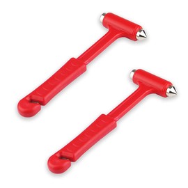 JLEivvi 2 PCS Car Window Breaker Multifunctional Car Safety Hammer 2-in-1 Emergency Escape Tool With Emergency Seat Belt Cutter And Window Breaker Car Emergency Kit For Car