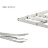 Eterspr Eyebrow Ruler, Silver Cut, Stainless Steel Eyebrow Measuring Ruler,