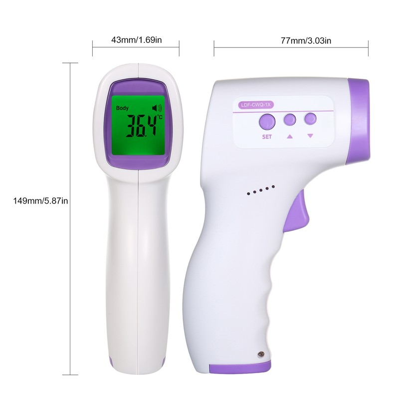 Non-contact Digital Infrared Forehead Thermometer Temperature Measurement for Kids Children