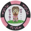 Hokushin Trading Golf Marker, Pink, Diameter 1.6 inches (40 mm),