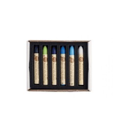 Sennelier Oil Pastels 6 Colours Seascape & Mini Tweezers