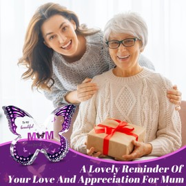 LECTNORE Best Mum Gifts, For Mum Acrylic Butterfly Sign Plaque Mum Gifts From Daughter Son On Mothers Day, Birthday, Valentines, Xmas(Style 2)
