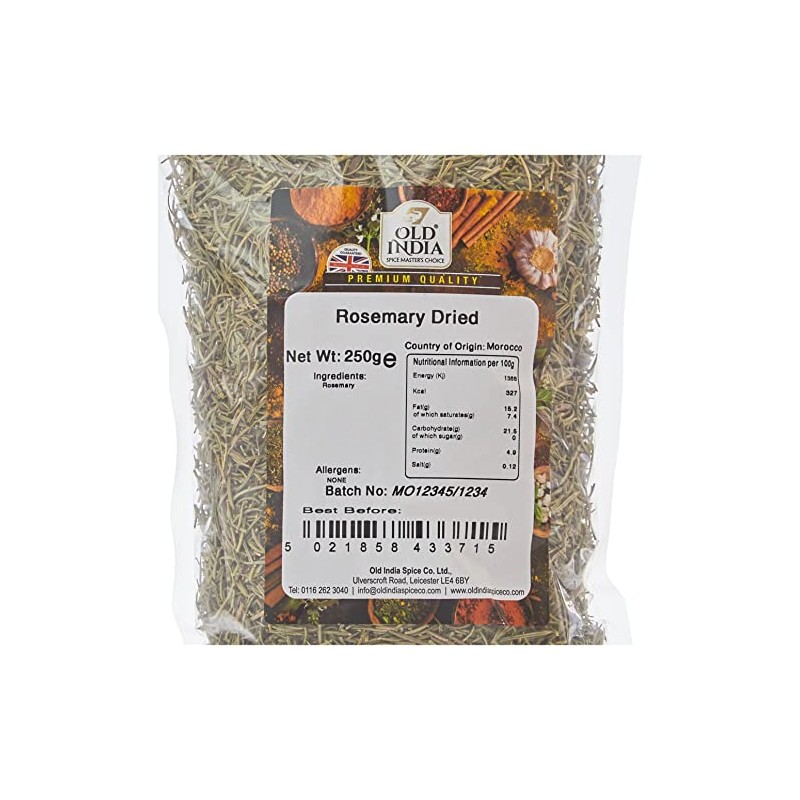 Old India Rosemary Dried 250g