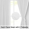 Hiasan White Voile Curtains for Living Room Net Curtains for