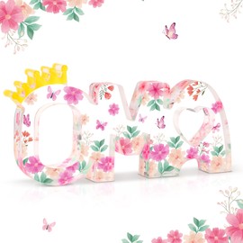 MONCAP Grandma Gift - Decorative Ornaments Made of Acrylic for Birthday, Christmas - Meaningful Gift for Grandmother - Best Grandma Gifts