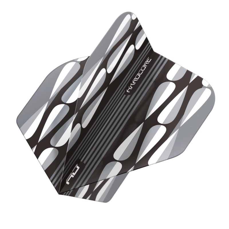 RED DRAGON Hardcore Radical White Teardrop Dart Flight - 4