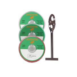 Aventik Tippet Leader Fly Line Sinking Invisible Fly Fishing Bass Fishing Carp (Nylon Tippet 3pcs with Tippet bar, 4X+5X+6X/30M)