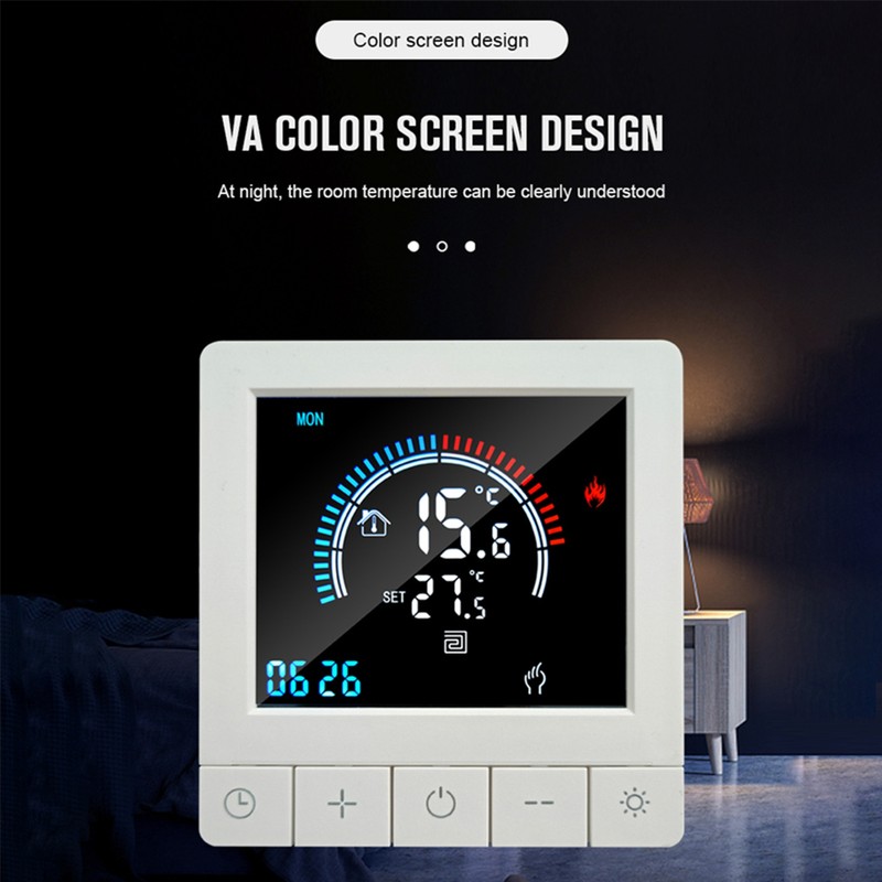 Programmable Digital Thermostat with Child Lock LCD Display NTC Sensor
