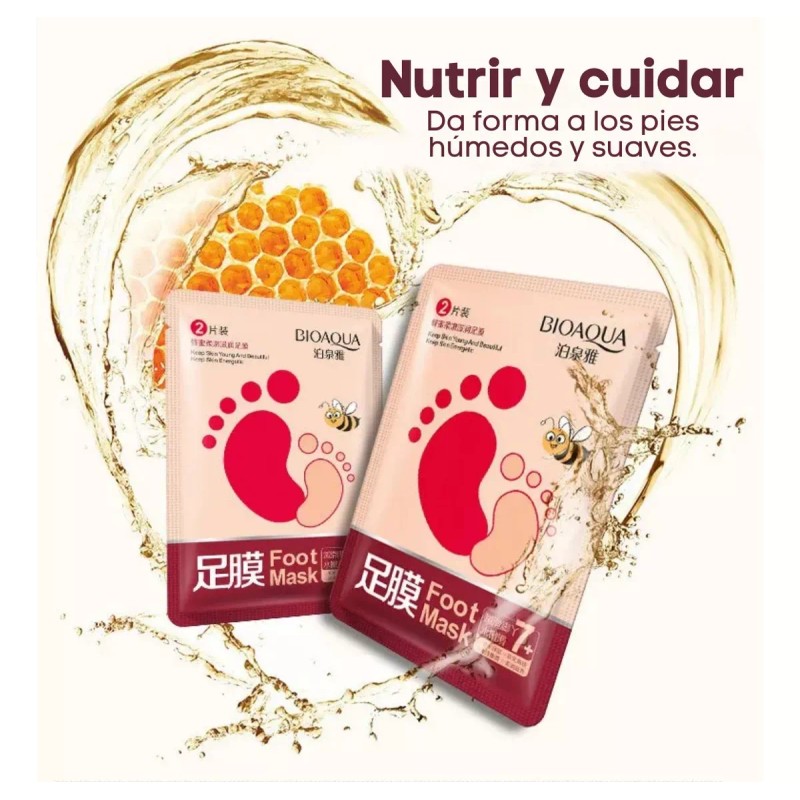 Veraly 5 Pieza Mascarilla Exfoliante Pies Callos Sequedad Suaviza