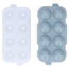Ice Ball Maker Mold 8Hole Round Silicone Sphere Tray with