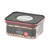 Pearl Metal HB-4488 Storage Container, Black x Red, 0.8 L