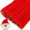 Tiehuoxia 200 PCS Pipe Cleaners Craft, Red Chenille Stems for