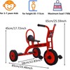 Kids Tricycle for Preschool Playground, Daycare Toddler Tandem Trike, Children