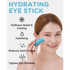 THESAEM Iceland Hydrating Eye Stick 0.24oz - Cooling Balm for Dark Circles and Puffiness – Under Eye Treatment - Reduce Wrinkles and Moisturizing - Minimize Dark & Puffy Eyes - Aqua Scent