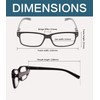 Vintage Reading Glasses Men Women（Black，+1.25）