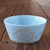 Minorutouki Small Bowl Hedgehog Light Blue Diameter 5.4 inches (13.7