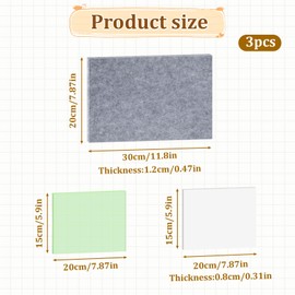 3 PCS Leather Craft Punch Pad Hole Punching Chisel Mat and Sound Absorbing Pad for Leather Working DIY Craft