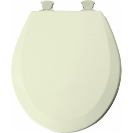 Mayfair 46EC 006 Molded Wood Toilet Seat with Lift-Off Hinges, Round, Bone