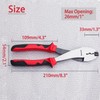 LEONTOOL Wire Crimping Tool with Cutter 8-Inch Electrical Pliers Terminal