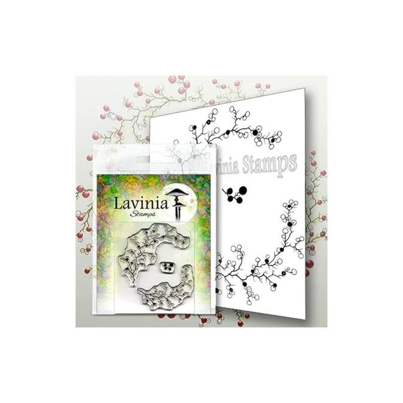 Lavinia Stamps, Clear Stamp - Berry Wreath with Mini Berries