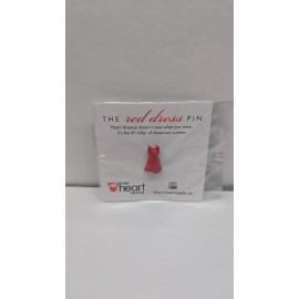 Unbranded "The Heart Truth" Red Dress Pin LOT OF 6