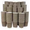 KRUCHI 250 X 12oz Disposable Kraft Ripple Paper Cups for