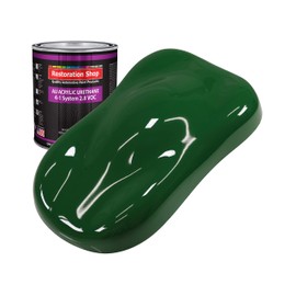 Restoration Shop - Speed Green Acrylic Urethane Auto Paint - Quart Paint Color Only - Professional Single Stage High Gloss Automotive, Car, Truck Coating, 2.8 VOC