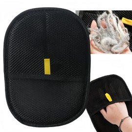 Pet Hair Remover Glove,Pet Grooming Gloves,Double-Sided Electrostatic P-et Hair Remover Gloves,Reusable Grooming & Cleaning G-loves for Dogs Cats,Static R-emoval G-loves for P-et H-air,Dog G-rooming