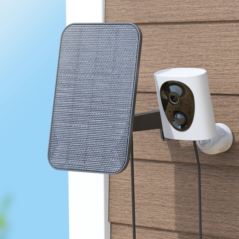 virtavo Solar Panel for Outdoor Camera, Waterproof Solar Charger, Continuous