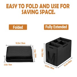 UNICITII Car Seat Extender for Large Dogs, Back Seat Extender for Dogs up to 120 LBS Large Dog Extender with Storage Car Organizer Gap Filler for Front or Back Seat