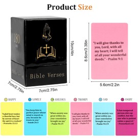 TaoQ C Bible Verse Cards Box Set Christian Bible Verse for Women Men Religious Graduation Gift Bible Study Supplies