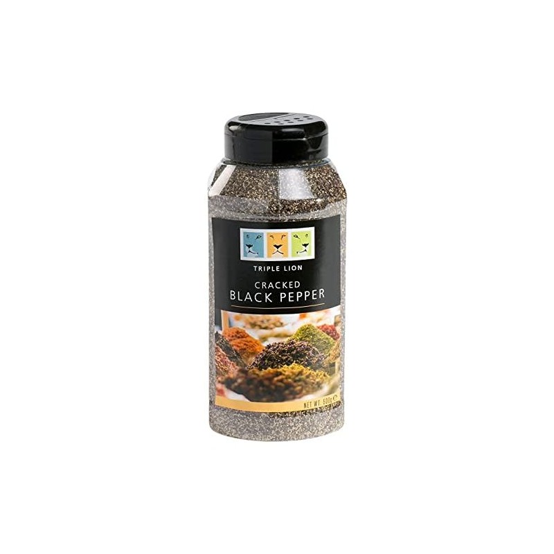 Triple Lion Spices (Cracked Black Pepper 500g, 1)