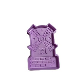 Classic Windmill Shaped Fondant Cookie Cutter and Stamp vintage design #1130