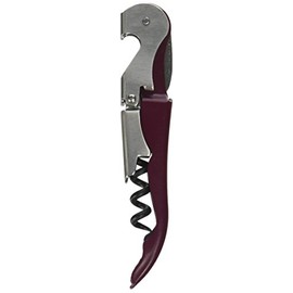 Duo-Lever Black Handle Corkscrew and Smart-Kut Foil Cutter, Burgundy