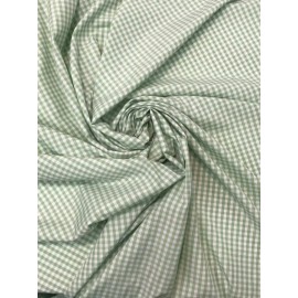 Unbranded Sage Gingham Checkered 1/8” inch Fabric poly cotton 60” wide By Yard