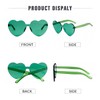 ADE WU Cute Heart Sunglasses for Women Men Trendy Fun