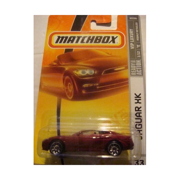 Matchbox Jaguar XK, Red, 33, 2007, Highly Detailed Replica. 1/64.