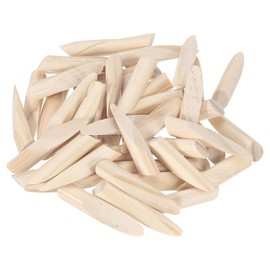 QUARKZMAN 50pcs Pocket Hole Plugs, 9.5mm Pocket Hole Stencil Solid Pine Wood Stakes for Tables Chairs Wardrobes DIY Crafts Wood Color