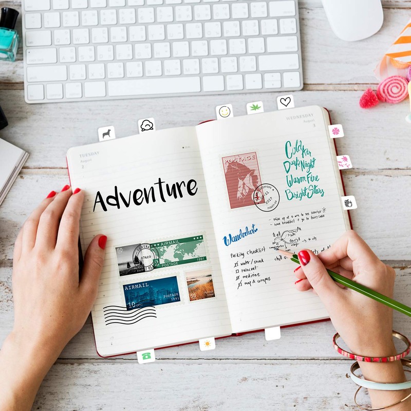 Sticky Index Tabs Page Marker White Sticky Tabs Pop up