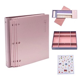 Blue Lake ECOLIFE School Offiice Supplies Kit Bundle Plastic Free 22 Piece 3-Ring Binder, Folders, Pencils, Pencil Box Organizer Tray, Gifts for K-12, College Students, and Office