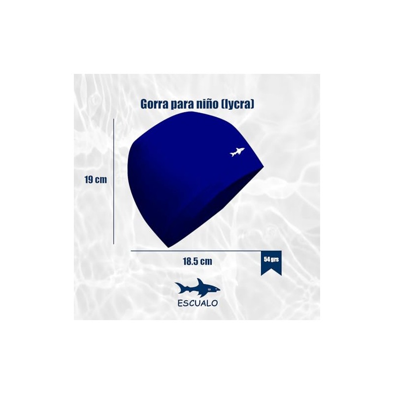 escualo Gorra Natación Lycra Junior 12 Años Color Azul Rey