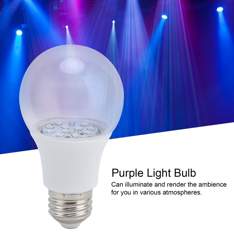 2PCS UV Purple Light Bulb LED Fluorescent Neon Light for