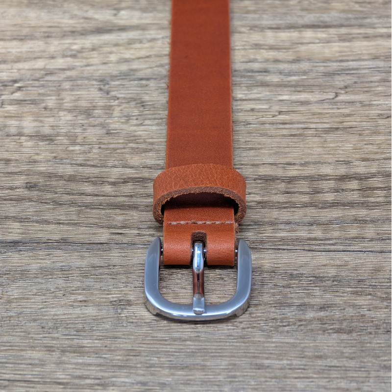 Ashford Ridge 25mm Full Grain Leather Belt - Tan -