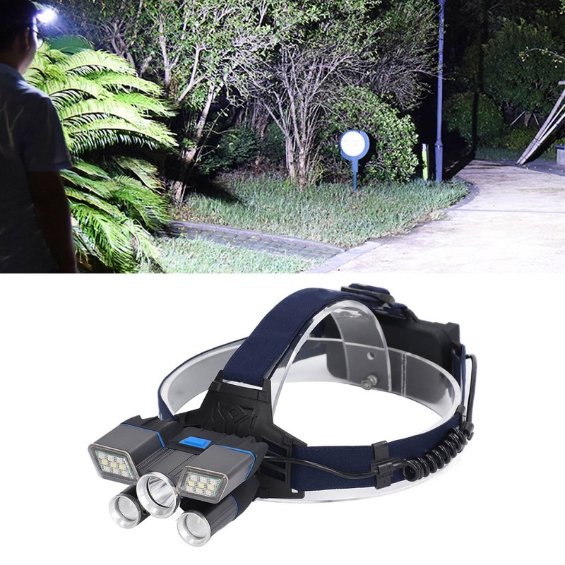 Rechargeable Headlamp 9 Levels L2 Bead Long Range Headlight Outdoor