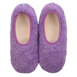Snoozies Womens Purple Cloud 9 Solids Size Medium