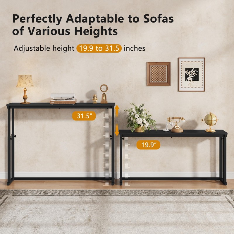 Gewudraw 78.7" Console Table Set of 2, Sofa Table with