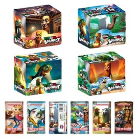 EIROVYA 288 pieces brain red italian brain red ski idol Italian brain red trading card game collection (A)